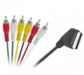 PRZEWOD EURO 6*RCA 1.2-1.5M T