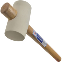 Faithfull YY08RU025G Rubber Mallet - White 567g (20oz)