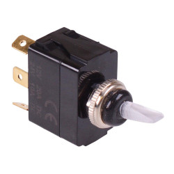 On-Off-On Red LED illuminated Toggle Switch 20A 12V SPDT