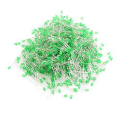 LED 3mm zielona - 1000 szt.