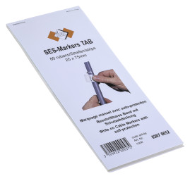 Oznacznik kabli Przylepny SES Sterling zakres 8 → 14mm ilość 60