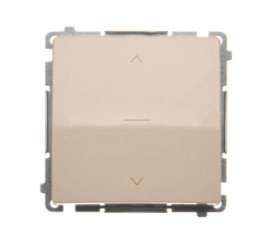 Simon Basic Łącznik roletowy trójpozycyjny 1-0-2 (moduł), szybkozłącza, beż BMZW1K.01/12