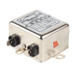 Filtr sieciowy 3A 1-fazowy 1MΩ 115/250 V AC 50/60Hz 2*6,5 mH RS PRO Montaż w obudowie