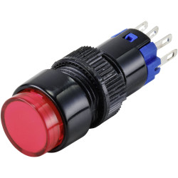 TruComponents 782695 Pushbutton ,Panel Mount,Off/On,NO/NC,Solder,IP40
