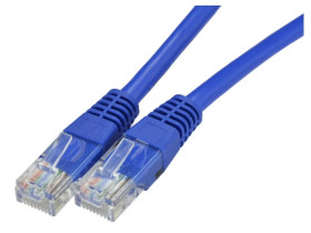 Patchcord UTP kat.5e kabel sieciowy LAN 2x RJ45 niebieski 2m NEKU