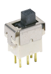 Przełącznik suwakowy, IP57, SPST, SMD, 20V ac/dc, 0,4VA, -30 → +85°C, C & K