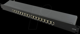 NP0076 Patchpanel, 19", 16 port, Cat.6