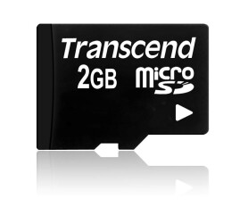 MicroSD, 2 GB MicroSD MLC, Transcend 85 °C -25 °C