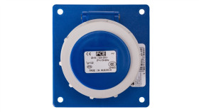 Gniazdo Tablicowe Skośne 16A 3P 230V /80X97/ Niebieskie Ip67 Power Twist 4132-6