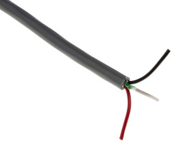 Wielożyłowy kabel przemysłowy 0.22 mm² 4 -rdzeniowy Ekranowany 24 AWG AWG PVC 300 V RS-232