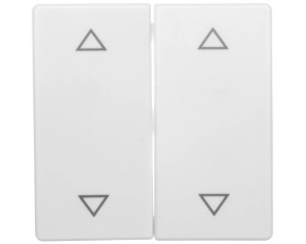 Berker Q.1 Klawisze z nadrukiem symbolu /strzałki/ śnieżnobiały aksamit 16446089 /2szt./