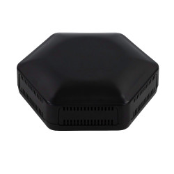 CamdenBoss CBHEX1-06-BK Hex-Box IoT Enclosure 6 Vented Panels Black