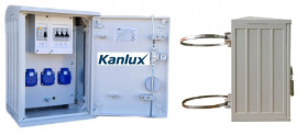 Rozdzielnica budowlana na słup (4X2P+Z) RB26x40-K40-00003W-S0-KANLUX