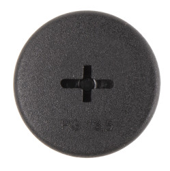 Zaślepka PG13.5 Tworzywo sztuczne Czarny Alpha Wire Gwintowany