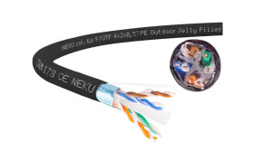 Kabel Zewnętrzny Żelowany Ftpw Kat.6 F/Utp 4X2x0,57 Neku /25M/