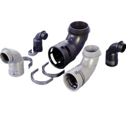 Łącznik do kanałów kablowych gwint M36 36mm Poliamid 6 Czarny