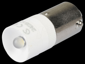 MEDB2564 Reflector LED, BA9s, white, 24 V, 2500 mcd, Ø10 mm, 50°