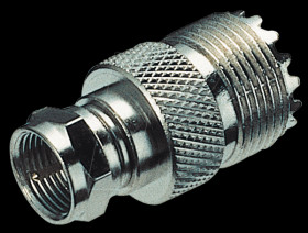 HF adapter, UHF socket/F plug