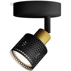 Philips 8720169300071 Niall Ceiling Floodlight GU10 Black/Gold 35W Max