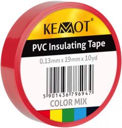 TaĹma klejÄca izolacyjna 0,13x19mm 10yd czerwona