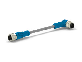 Zespół Kablowy ze złączem Złącze M12 długość 1.5m Rodzaj A Męskie Złącze B Złącze M12