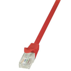 LogiLink Patchcord U/UTP czerwony kat.5e PVC 3,0m.