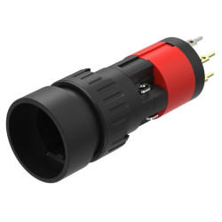 Element wykonawczy przycisku, Siłownik, do uzytku z: Urządzenia przełączające, Czarny, 18, Utrzymane