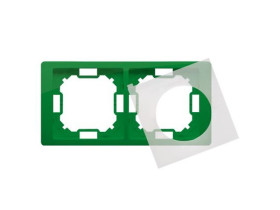 SIMON BASIC NEOS Ramka 2 podwójna uniwersalna z kompletem uszczelek IP44 miętowa metalizowana BMRC2B/032 KONTAKT SIMON