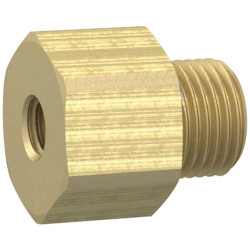 Reducer piece, L 11 mm, 25 bar, brass, for pipe systems, 134705