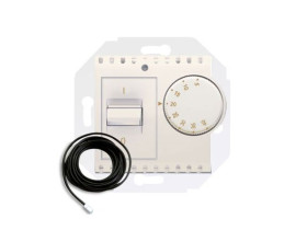 SIMON 54 Regulator temperatury z czujnikiem zewnętrznym (moduł) 16(2) A 230V w komplecie czujnik zewnętrzny (sonda) kremowy DRT1