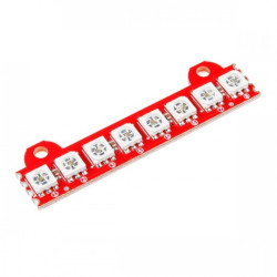 Lumenati listwa 8x LED RGB APA102C - cyfrowe, adresowane - SparkFun COM-14359