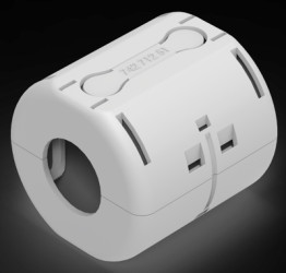 Folding ferrite, cable Ø 22-25 mm, (L x W x H) 6.13 x 59.5 x 55 mm, 74271251