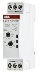Timer Relay Szyna DIN 240V SPDT 1-stykowy ABB SPDT 0.05 → 360000s jednofunkcyjny