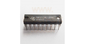 2114 (TMS2114-25NL) 4K (1024x4) Static RAM - Texas