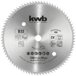 kwb 583311 Circular Saw Blade 150x16mm precise cuts softwood plywood