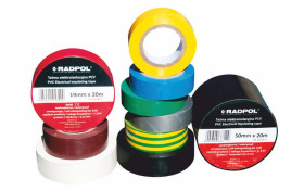 Taśma elektroizolacyjna AR 50/20 czarna 0-242-60 RADPOL