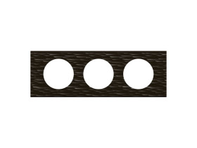 CELIANE Ramka minerał corian czarny dłutowany 3 potrójna 069023 LEGRAND