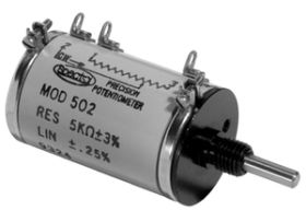 Model 502 7/8" (22.2 mm) Ten Turn Wirewound Upper Grade Precision Potentiometer