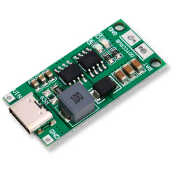 Moduł ładowarka ogniw Li-Ion 18650 2S USB-C 1.1A Inteligentne ładowanie