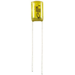 Kondensator foliowy 22nF 100V dc Nichicon Poliester rozstaw: 5mm osiowy ±10