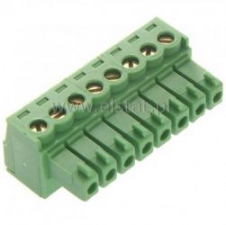 Listwa montaż. kątowa 8-zacisk. żeńska r=3,5mm