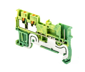 Listwa zaciskowa uziemienia Phoenix Contact poziomy: Pojedynczy 26 → 14AWGWtykowe PT 1.5/S-TWIN/1P-PE 17.5A