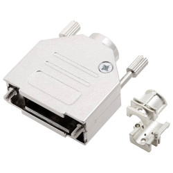 Encitech 6560-0705-03 D-Sub Housing 25 Pins solid metal silver