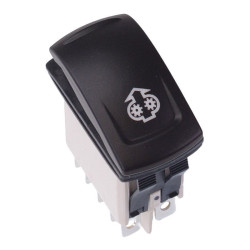 KR46CAKJJG22NXXXX25 Restarting Pump Latching Red 24V LED Auto Rocker Switch DPDT IP68 APEM