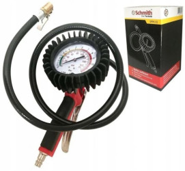 Pistolet do pompowania kół manometr 1m Schmith