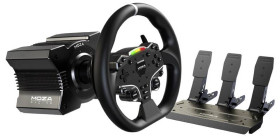MOZA MOZA R5 Racing Set (R5 DD Wheelbase, ES Wheel, SR-P Lite Pedale, Tischhalterung) czarny