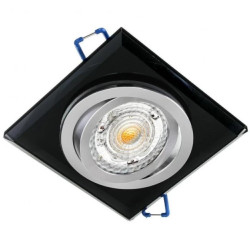 Oprawa szklana PICASSO-K-B czarna regulowana kwadrat ścięte kanty