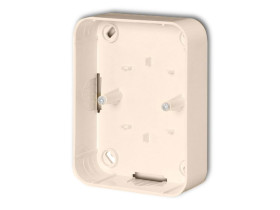 LIZA Puszka montażowa do gniazd podwójnych beżowy 1PA-125 KARLIK