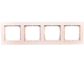 SONATA Ramka poczwórna szampański złoty R-4R/39