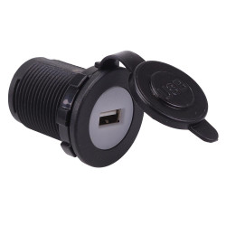 USB-A 5V 2.1A Panel Mount Socket A13-194A-BB3